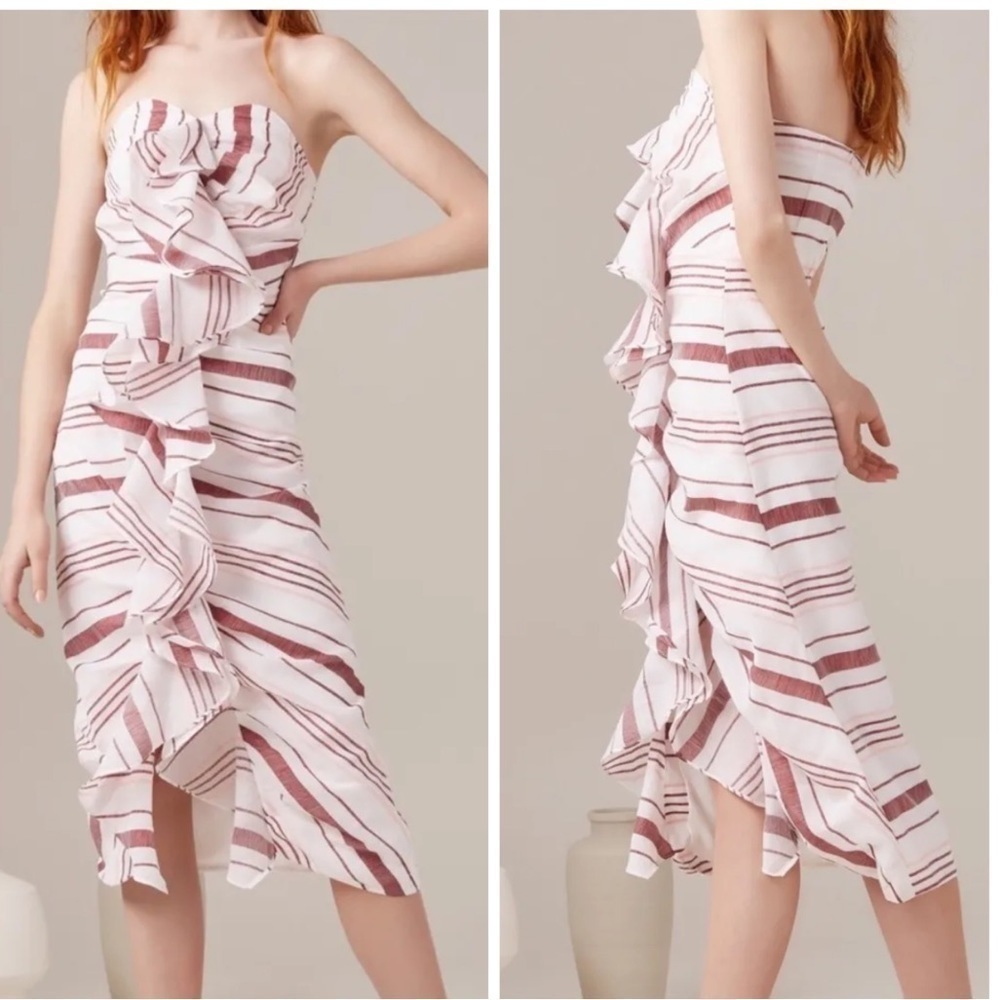 C/MEO Collective On Her Own
Strapless Midi Dress, New with Tags